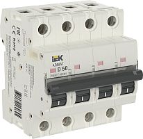Выключатель автоматический IEK ARMAT M10N 4п 50А D 10кА картинка